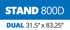 31.5" x 60.5" to 83.25"